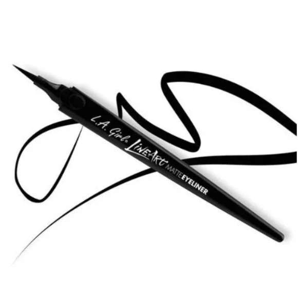 L.A. Girl Eyeliner Water Resistant Line Art Matte Pen Intense Black New