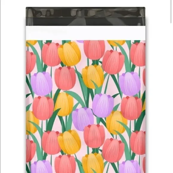 Poly Mailers Mix 35  10x13 6x9+ stickers 35 size 1.5” round diverse