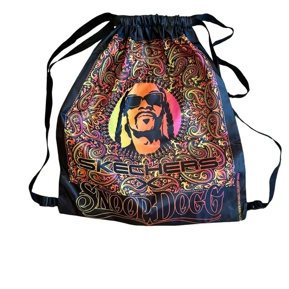 Skechers Multicolor Snoop Dogg Drawstring Bag‎ NWOT