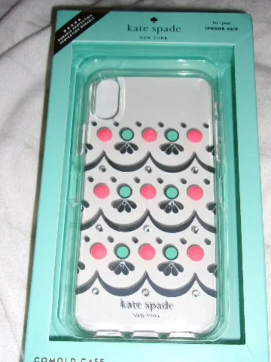 Kate spade I phone case XS/X‎ New Embellished clear case