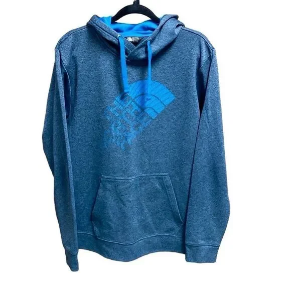 The North Face Gray/Blue Sweatshirt Hoodie Size Large