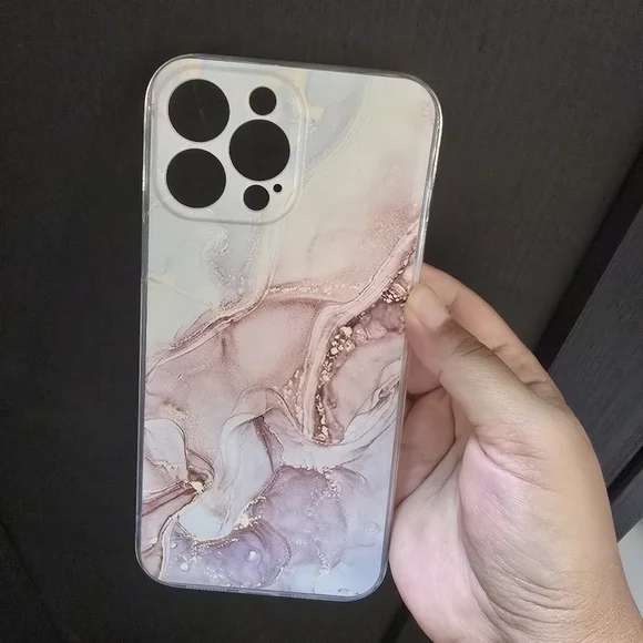 Blush Marbled iPhone 13 Pro Max Case