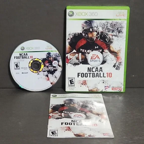 NCAA Football 10 Xbox 360 Video Game EA Sports - Tested
