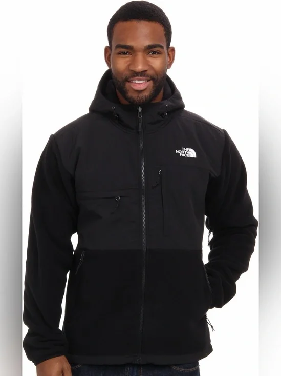 The North Face Denali Fleece Full Zip Jacket Black Mens Size XL