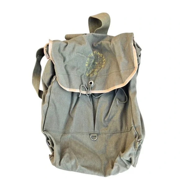 Vintage Boy Scout Alpine D Ring Pack Backpack