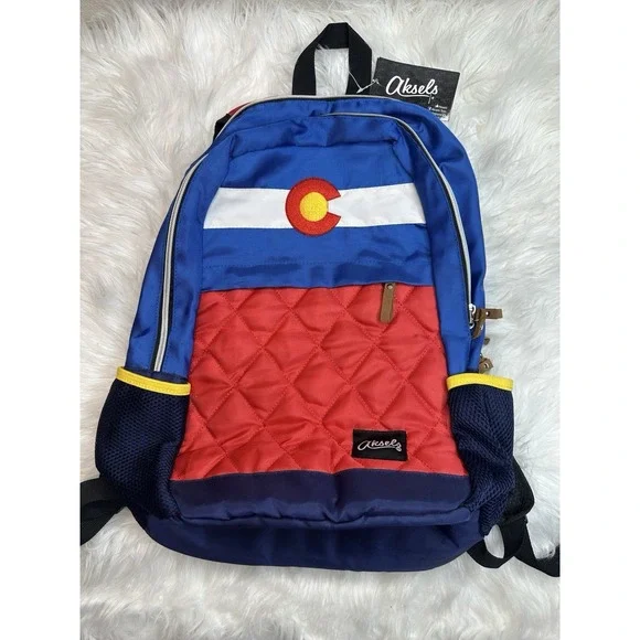 $37 🌙 Aksels Colorado‎ FLAG Back Pack Backpack NEW