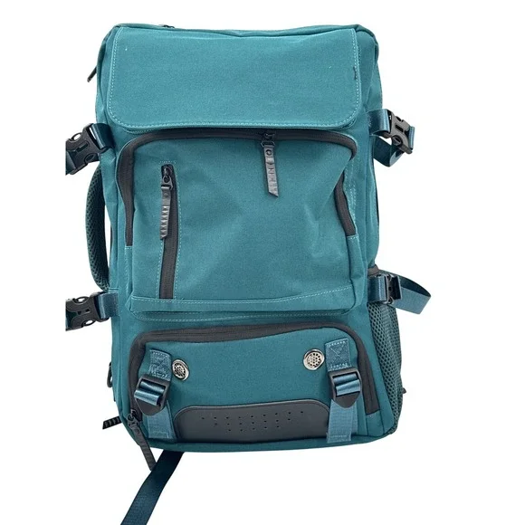 Convertible Tactical Backpack Messenger Bag Teal Blue Multi-Pocket Travel Duffel