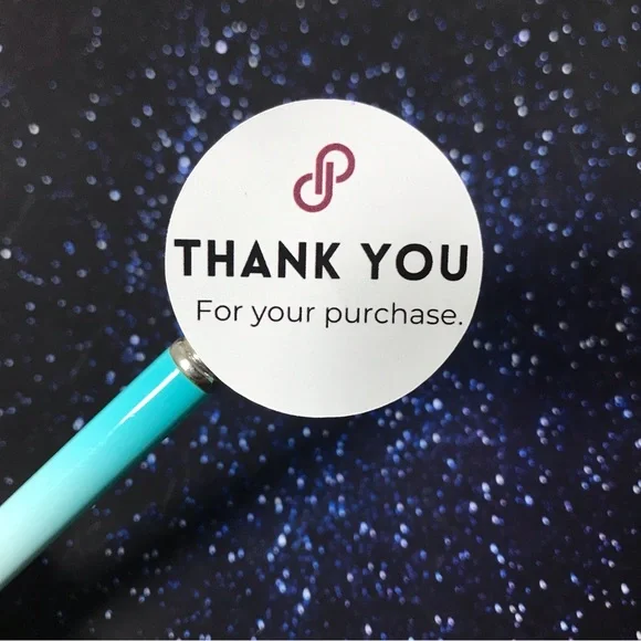 48 thank you for your purchase stickers 1.5”