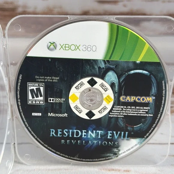 Resident Evil Revelations Microsoft Xbox 360 2013 Disc Only Tested Used