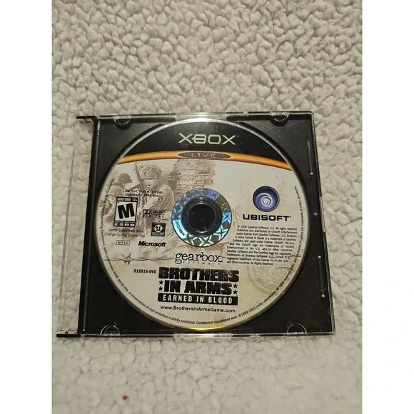Brothers in Arms: Earned in Blood (Xbox, 2005) Disc Only‎ Tested Working