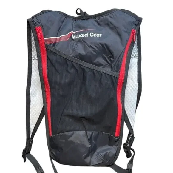New Red & Black Mubasel Gear Hydration Backpack‎ w/ 2L BPA Free Bladder