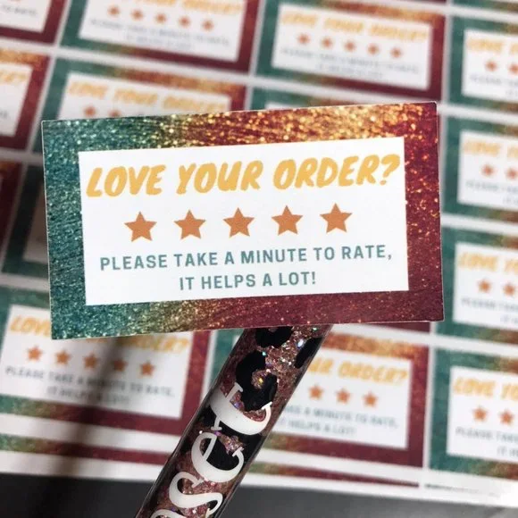 40 thank you stickers size 2.25