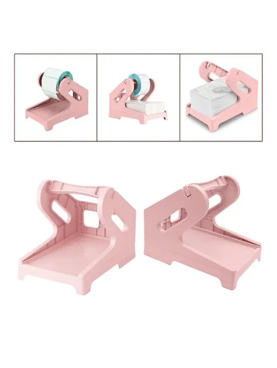 Thermal Shipping Label Holder, 4x6. For Rolls and Fanfold Labels (Pink)