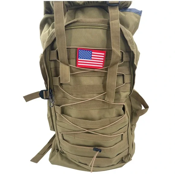 Tactical Military Rucksack Backpack Coyote Tan Khaki Hiking Bug Out Bag 24 Inch