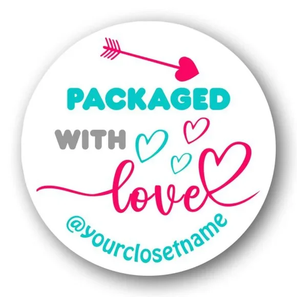 ♥️ 5x25 / 60 Thank you  Stickers