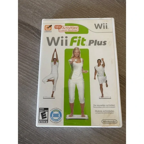 Nintendo Wii Fit Plus Game Disc and Case‎ RVL-RFPE-USA-1 Fitness Workout