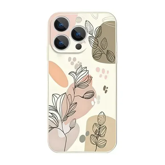 iPhone‎ 15 Pro Nature Floral Silicone Case Soft Slim