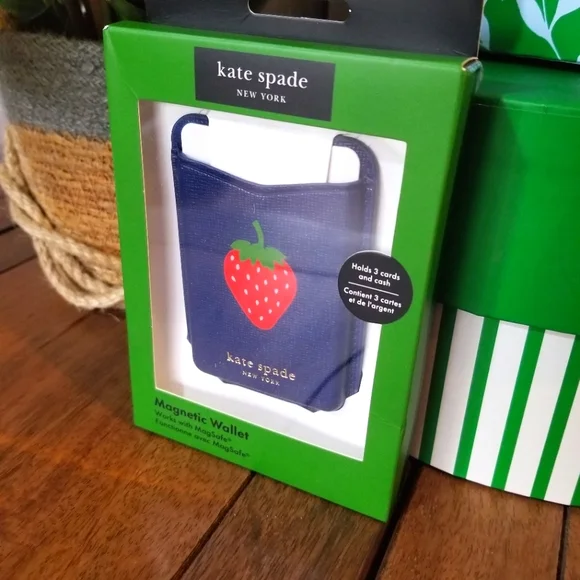 Kate Spade X Target Magnetic Wallet with Strawberry Design