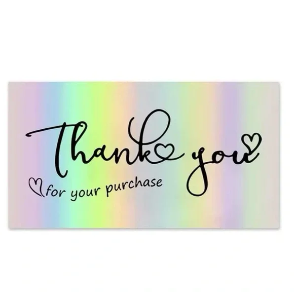 50pcs/Pack Thank You For Your Order Cards