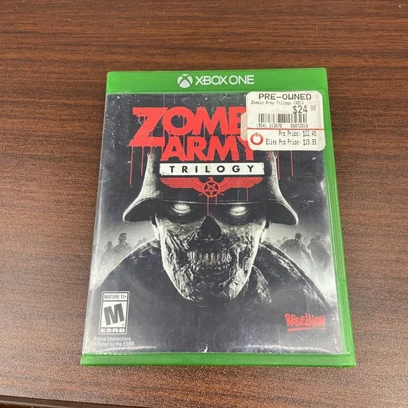 Zombie Army Trilogy (Xbox One, 2015) Cult Horror Shooter Video Game - CIB