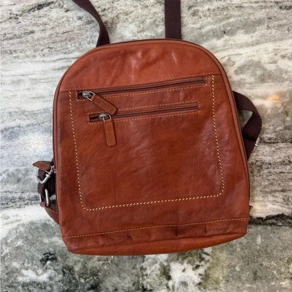 Jack Georges Voyager Genuine Leather Backpack