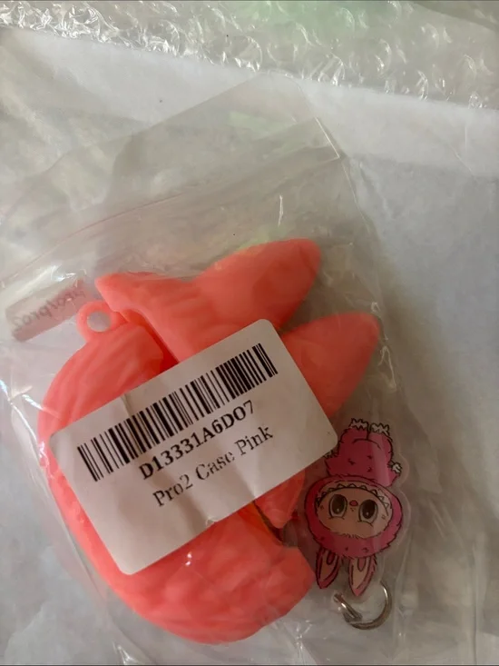 Cute Yellow & Pink Bunny Silicone AirPods Case
