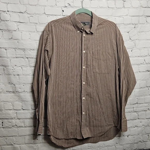 Banana Republic Striped Button Down Dress Shirt Medium