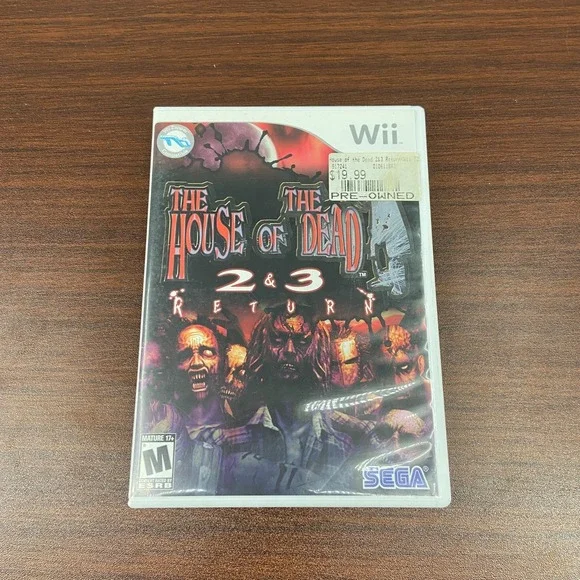 House of the Dead 2 & 3 Return (Nintendo Wii, 2008) Light Gun Shooter SEGA - CIB