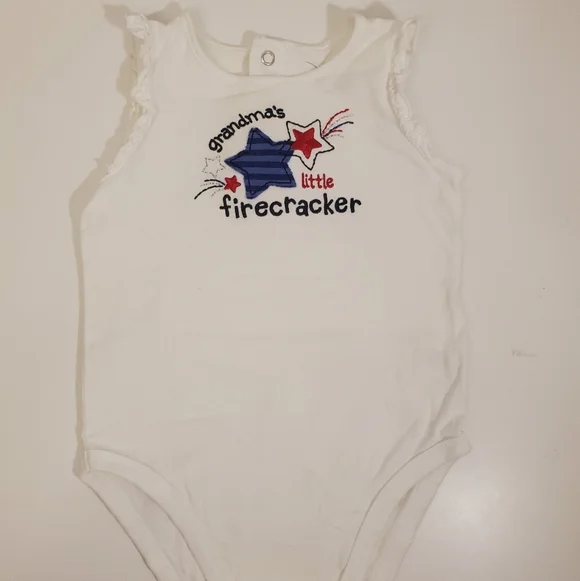 Jumping Beans 4th Of July Onsie 18m