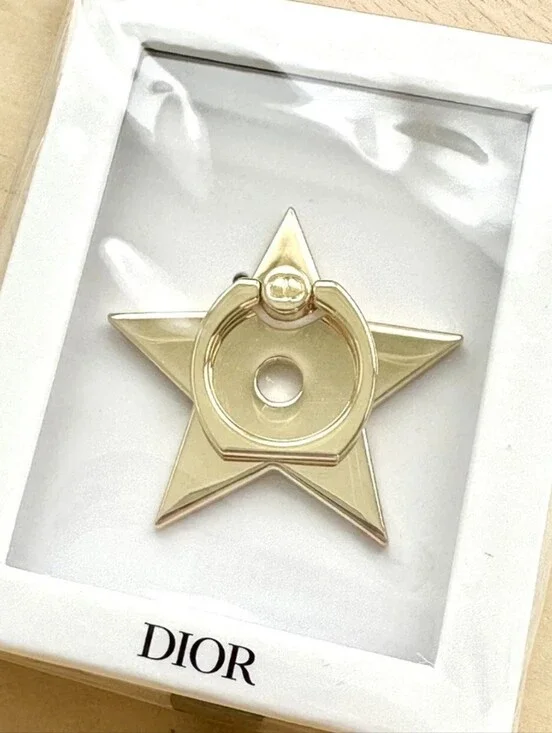 NWOT Dior Star Smartphone Ring Holder Gold Star Cellphone Stand