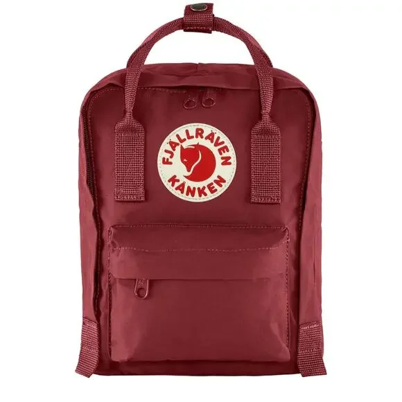 Fjällräven Kanken Mini Backpack Compact Durable Vinylon Fabric Travel Ox Red