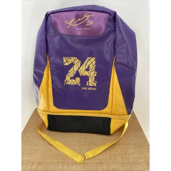 KOBE BRYANT MAMBA 24‎ LOS ANGELES LAKERS BACKPACK Broken Zipper