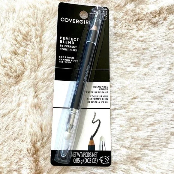 NIB COVERGIRL Perfect Blend Basic Black Eyeliner Pencil Blending Tip 100‎ black