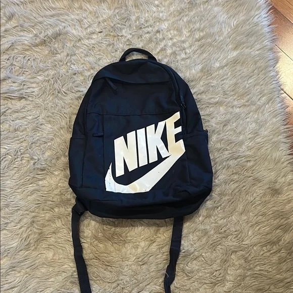 Nike Navy Blue‎ and White Backpack