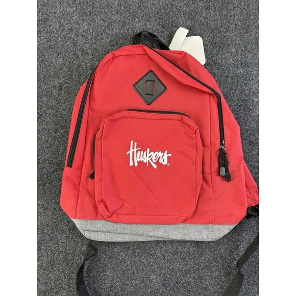 NWT Nebraska Huskers Red Backpack Official Collegiate Gear School Bag Travel