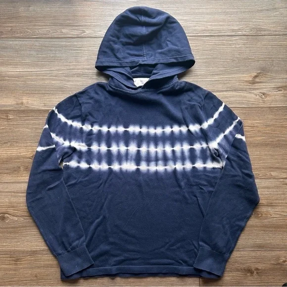 Banana Republic | Heritage Collection Navy / White Tie Dye Cotton Hoodie (Small)