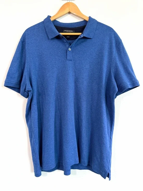 Banana Republic Luxury Touch Standard Fit Men’s Blue Polo Size XL