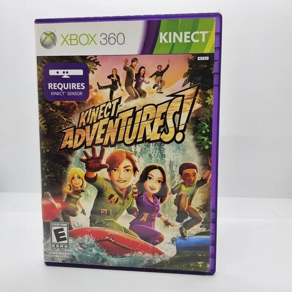 Kinect‎ Adventures Xbox 360 Game CIB Complete Purple Case Kinect Only
