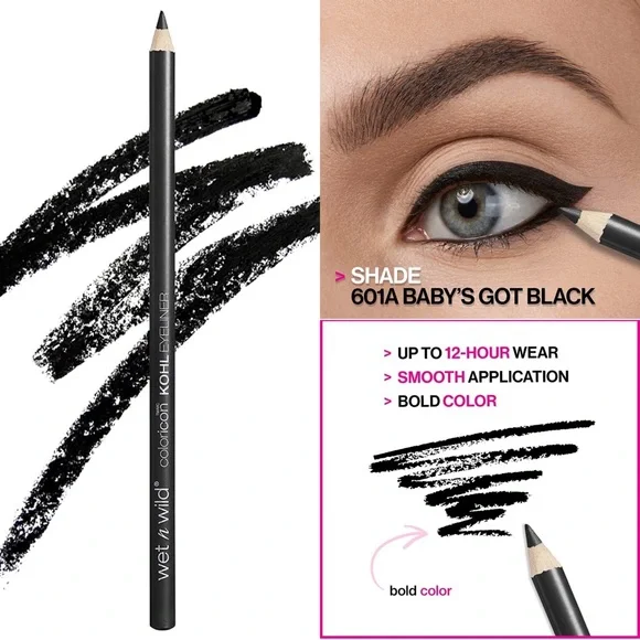 Wet N Wild Baby’s Got Black Coloricon Kohl Eyeliner NIB
