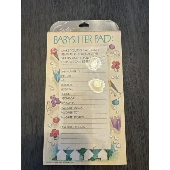 Magnetic Babysitters Contact Pad 100 Sheets