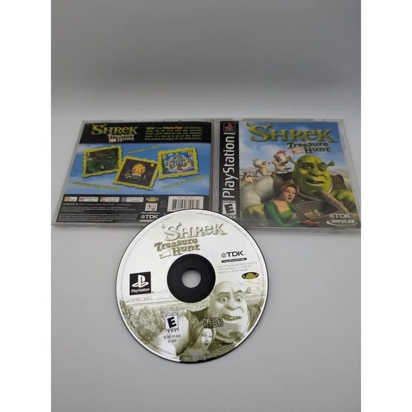 Shrek: Treasure Hunt (Sony PlayStation 1, 2002) Ps1 Complete CIB