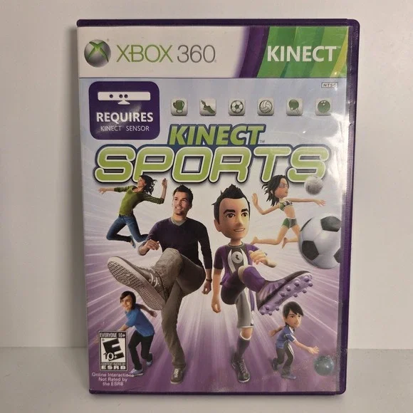 Kinect Sports Microsoft Xbox 360 Game CIB E10+ Kinect Required NTSC-U/C 2010
