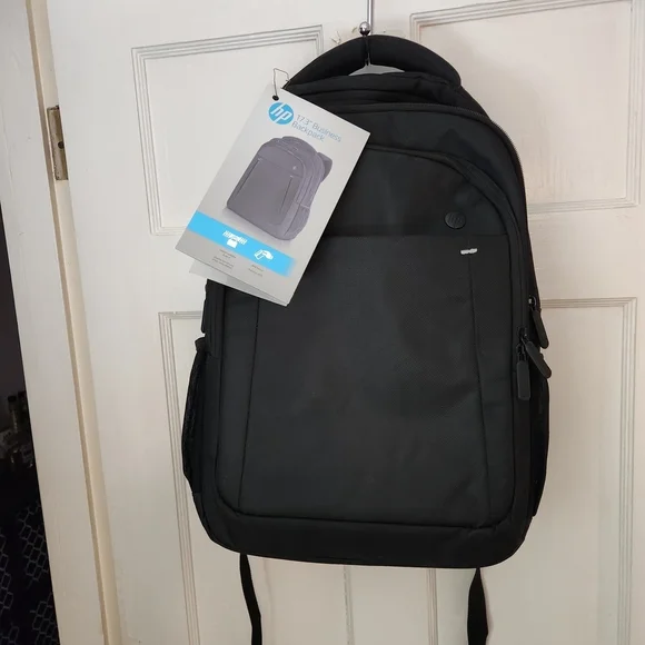 HP Sleek Black Laptop Backpack