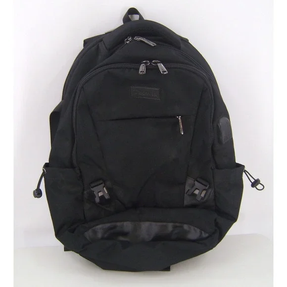Tzowla Business Laptop Backpack Black Travel School Bag with USB Charging Port