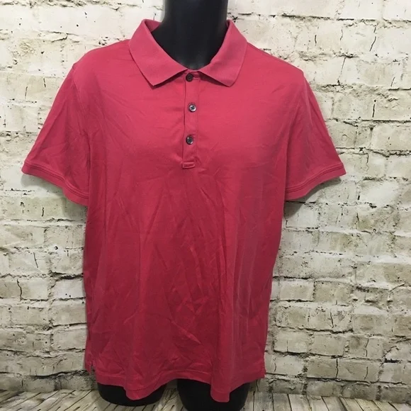 Banana Republic Pink Rose Cotton Polo Shirt
