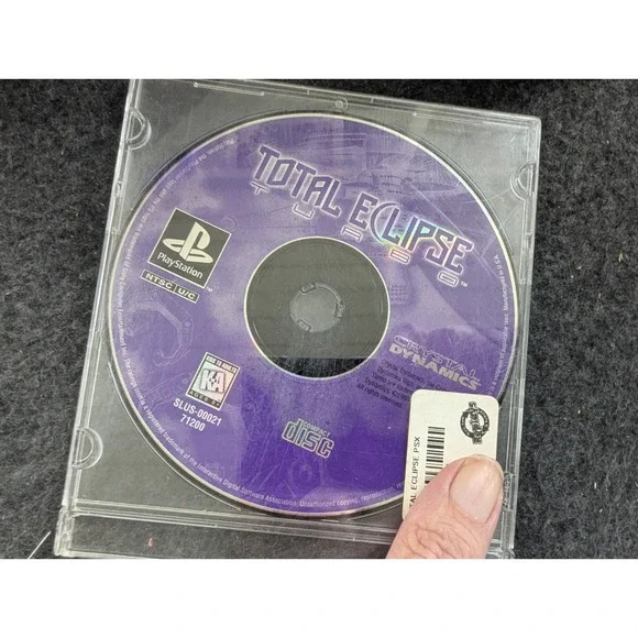 Total Eclipse Turbo Crystal Dynamics‎ Playstation PS1 Disc in generic case