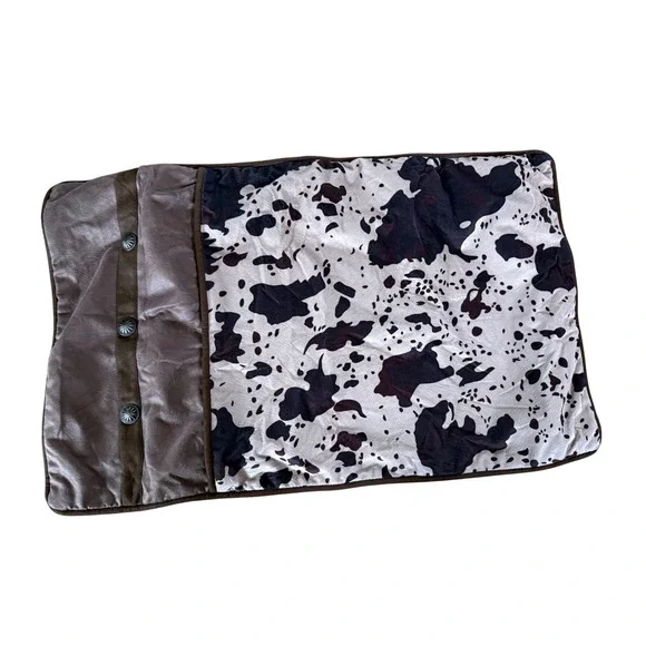 Hiend Accents affordable luxury cowprint pillow case western decor‎ 33x21