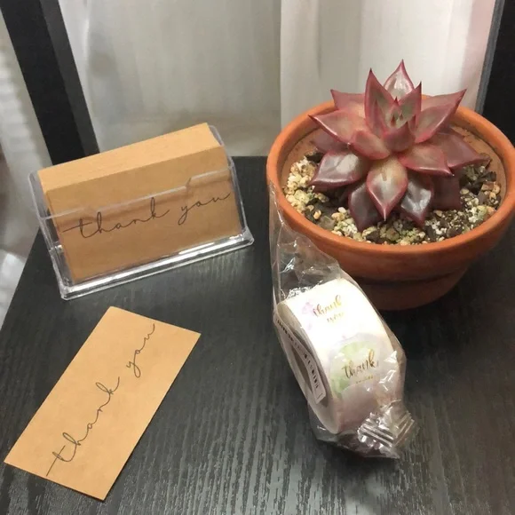 CARD HOLDER, BUSINESS CARDS AND THANK YOU STICKERS FOR YOUR POSH SELLS