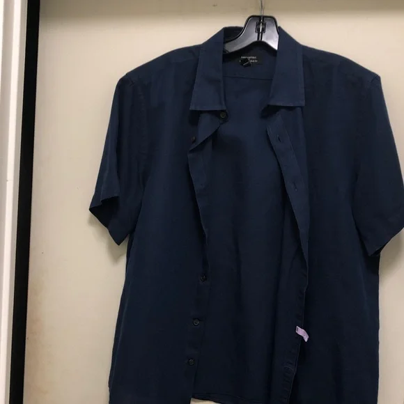 Banana Republic Dark Blue Casual Button Down Shirt