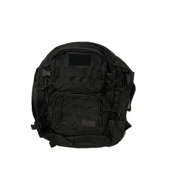 Highland Tactical Roger Canvas Backpack XL Black